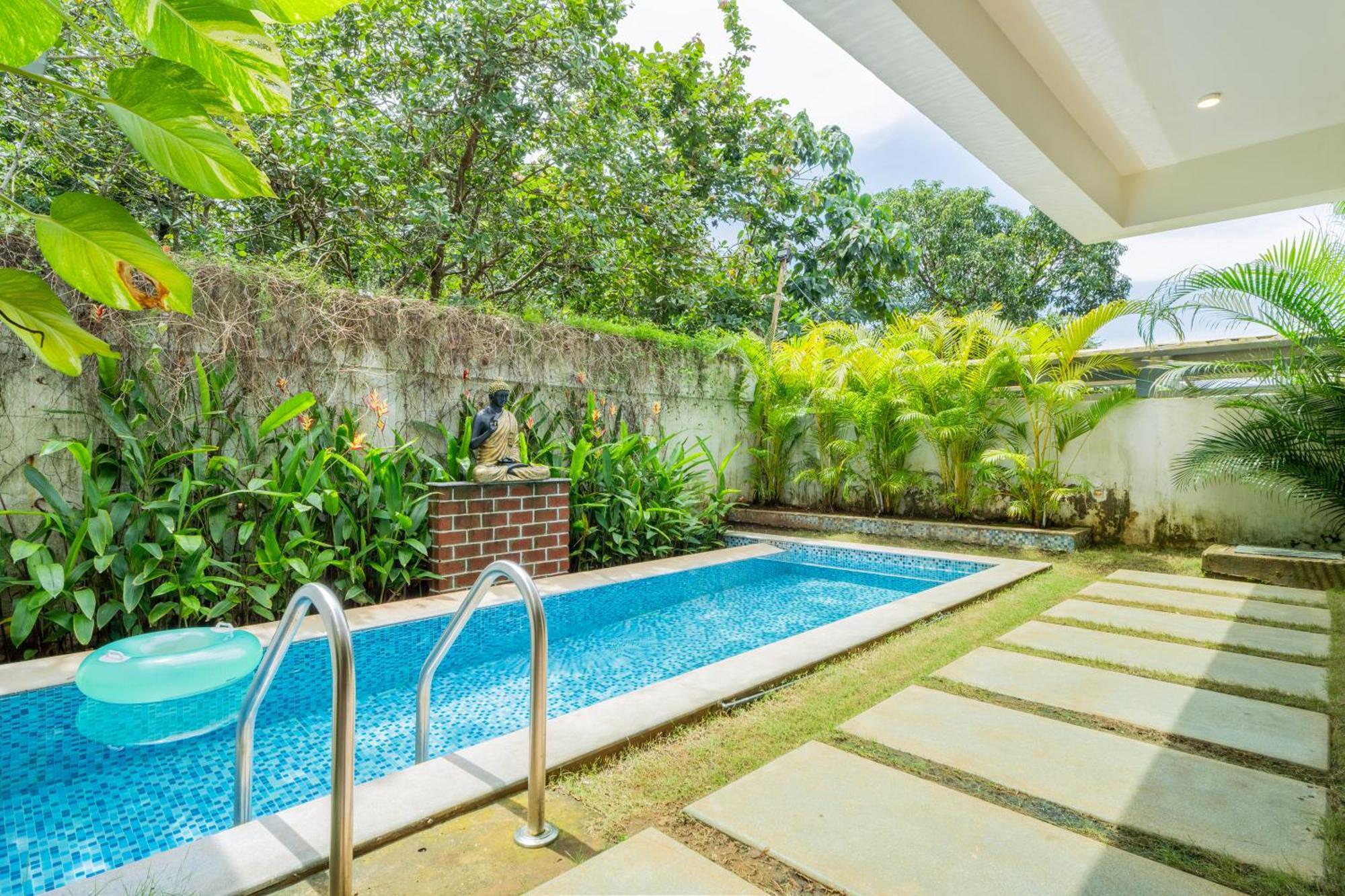 Elivaas 3 Bhk Pvt Pool & Bar - Villa Valerie Oxel المظهر الخارجي الصورة