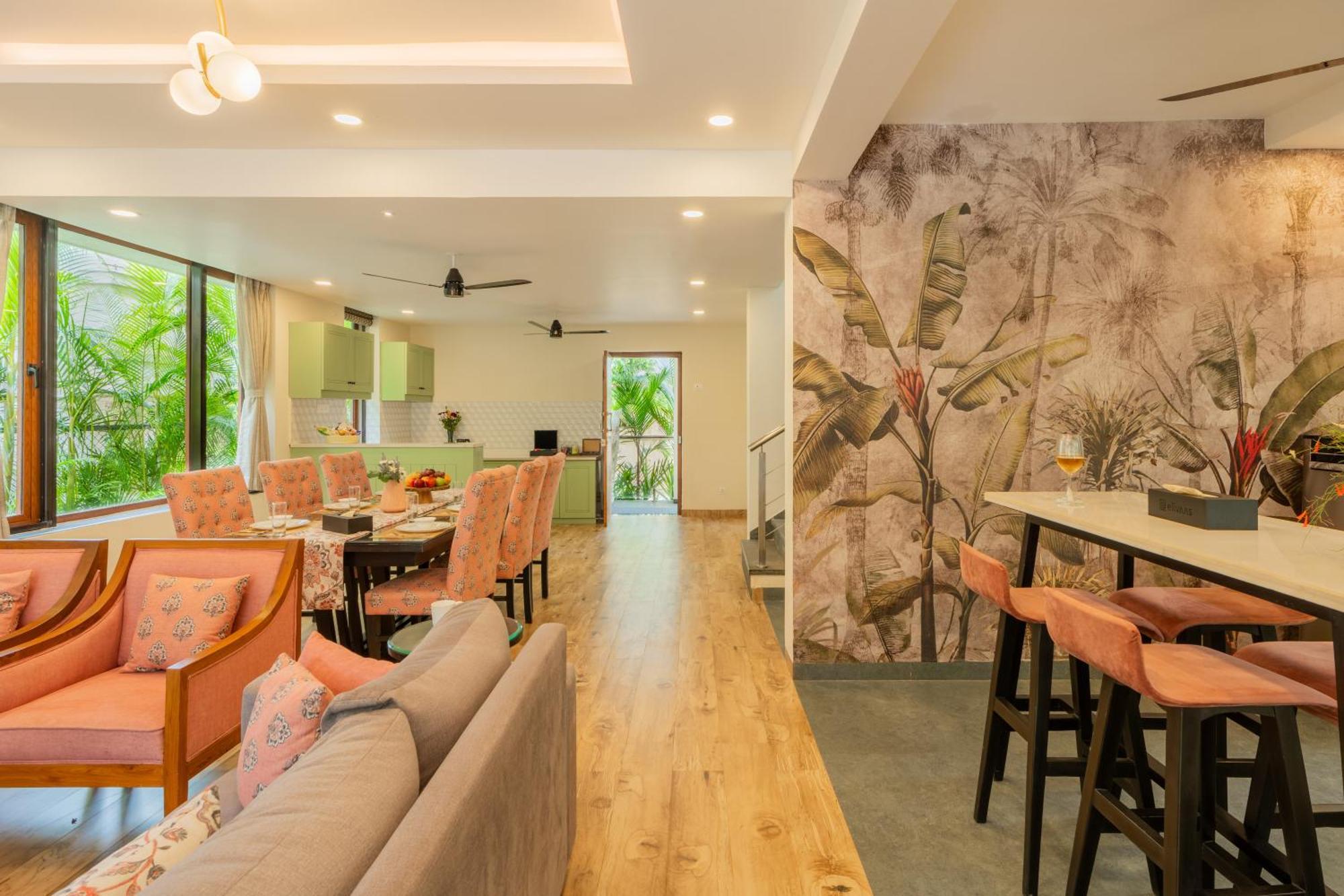 Elivaas 3 Bhk Pvt Pool & Bar - Villa Valerie Oxel المظهر الخارجي الصورة
