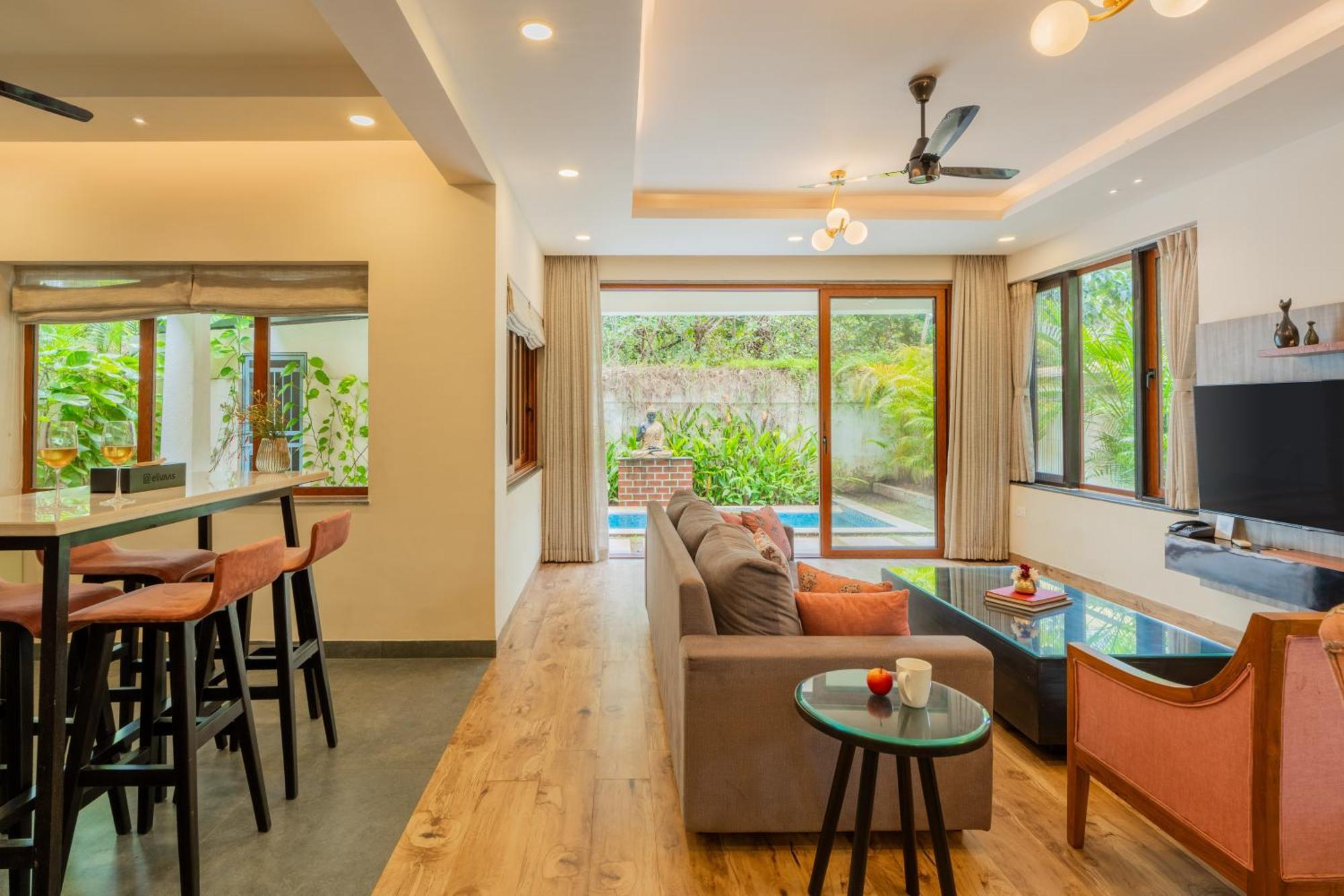 Elivaas 3 Bhk Pvt Pool & Bar - Villa Valerie Oxel المظهر الخارجي الصورة