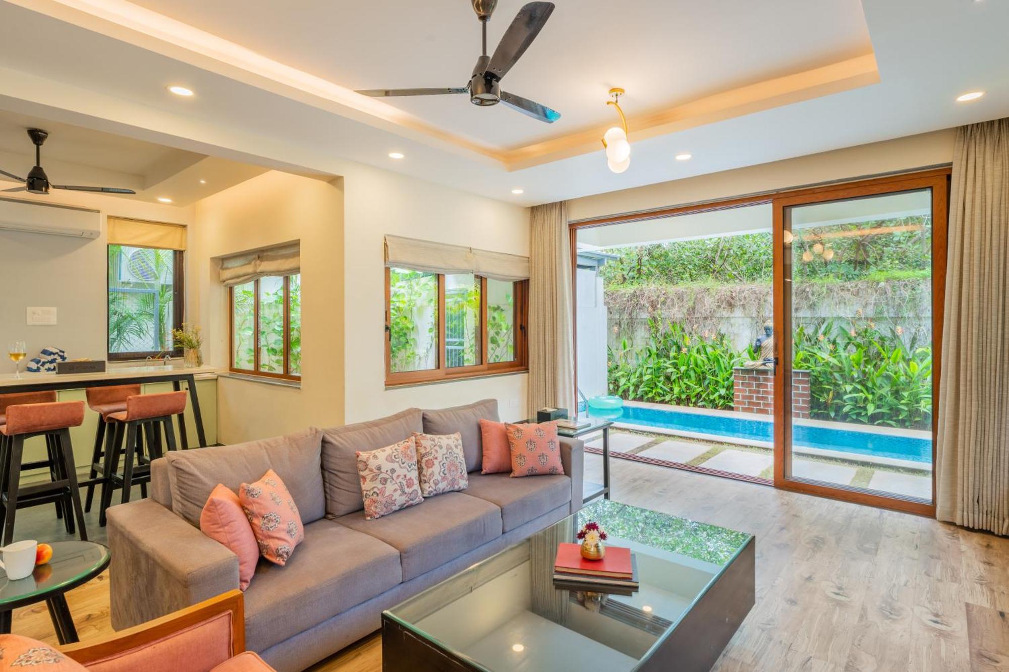 Elivaas 3 Bhk Pvt Pool & Bar - Villa Valerie Oxel المظهر الخارجي الصورة