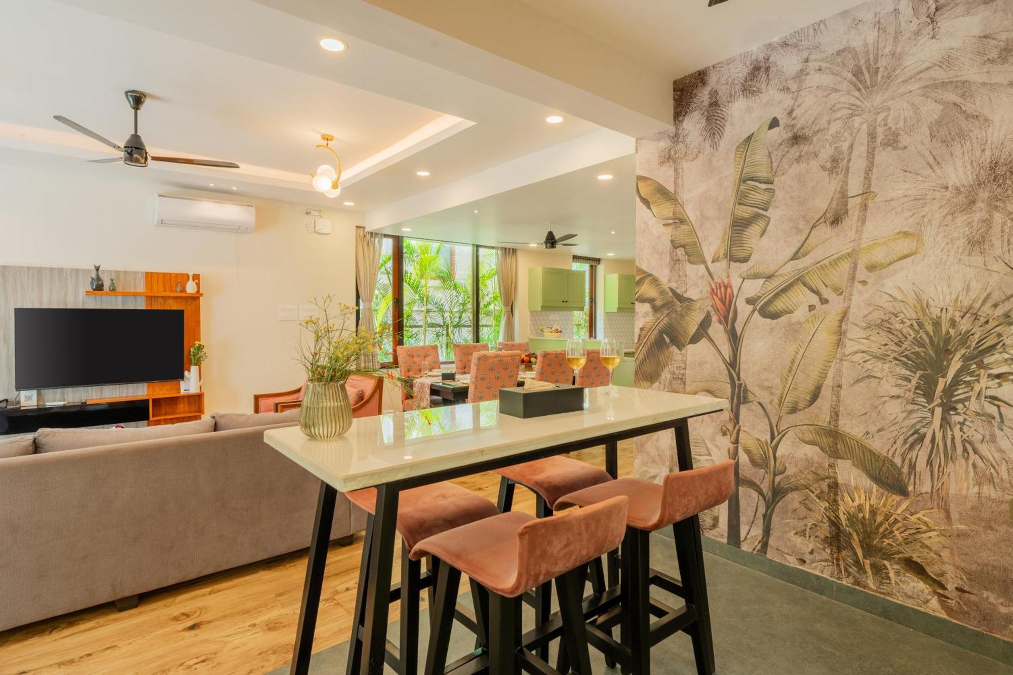 Elivaas 3 Bhk Pvt Pool & Bar - Villa Valerie Oxel المظهر الخارجي الصورة