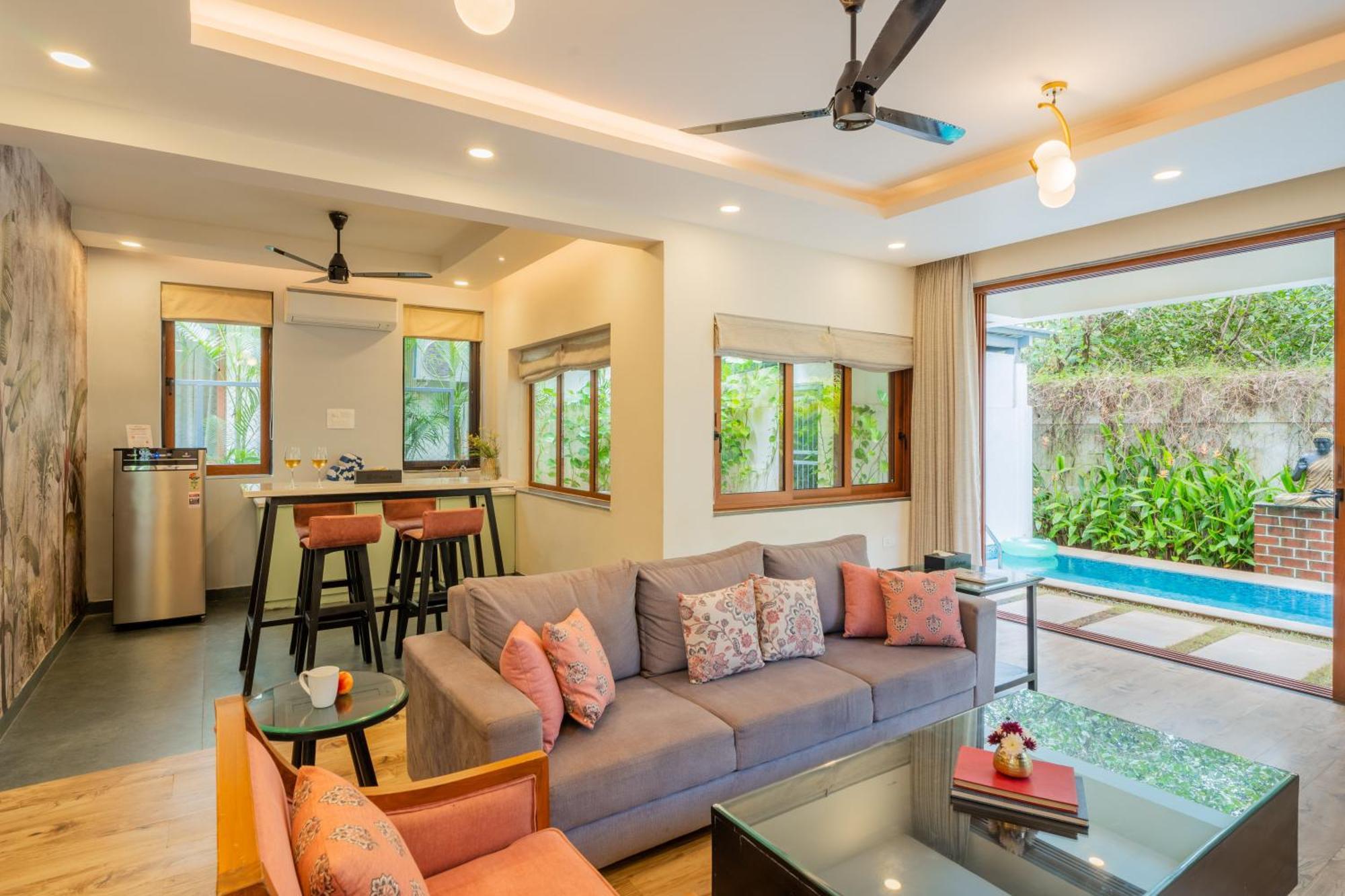 Elivaas 3 Bhk Pvt Pool & Bar - Villa Valerie Oxel المظهر الخارجي الصورة