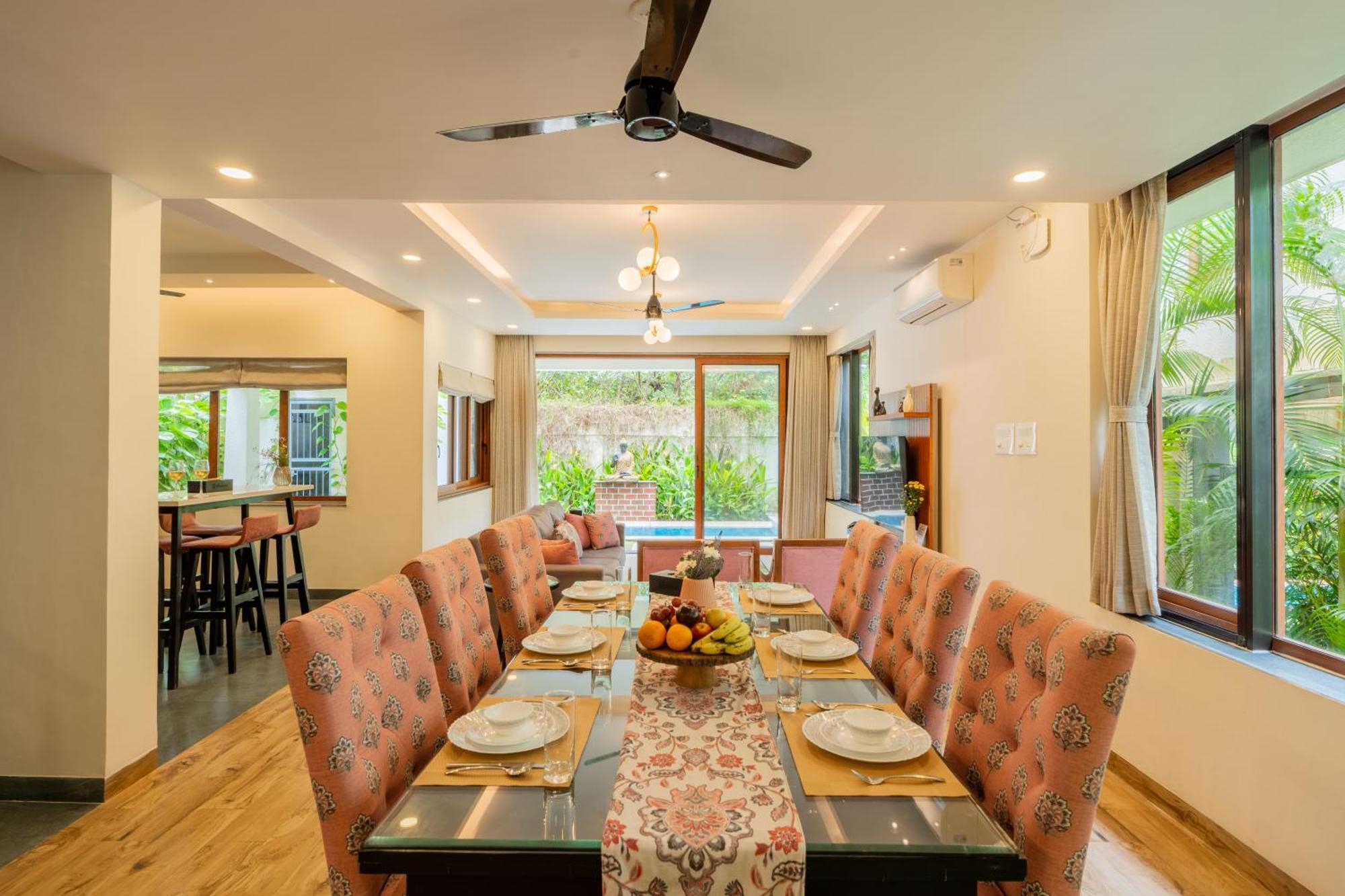 Elivaas 3 Bhk Pvt Pool & Bar - Villa Valerie Oxel المظهر الخارجي الصورة