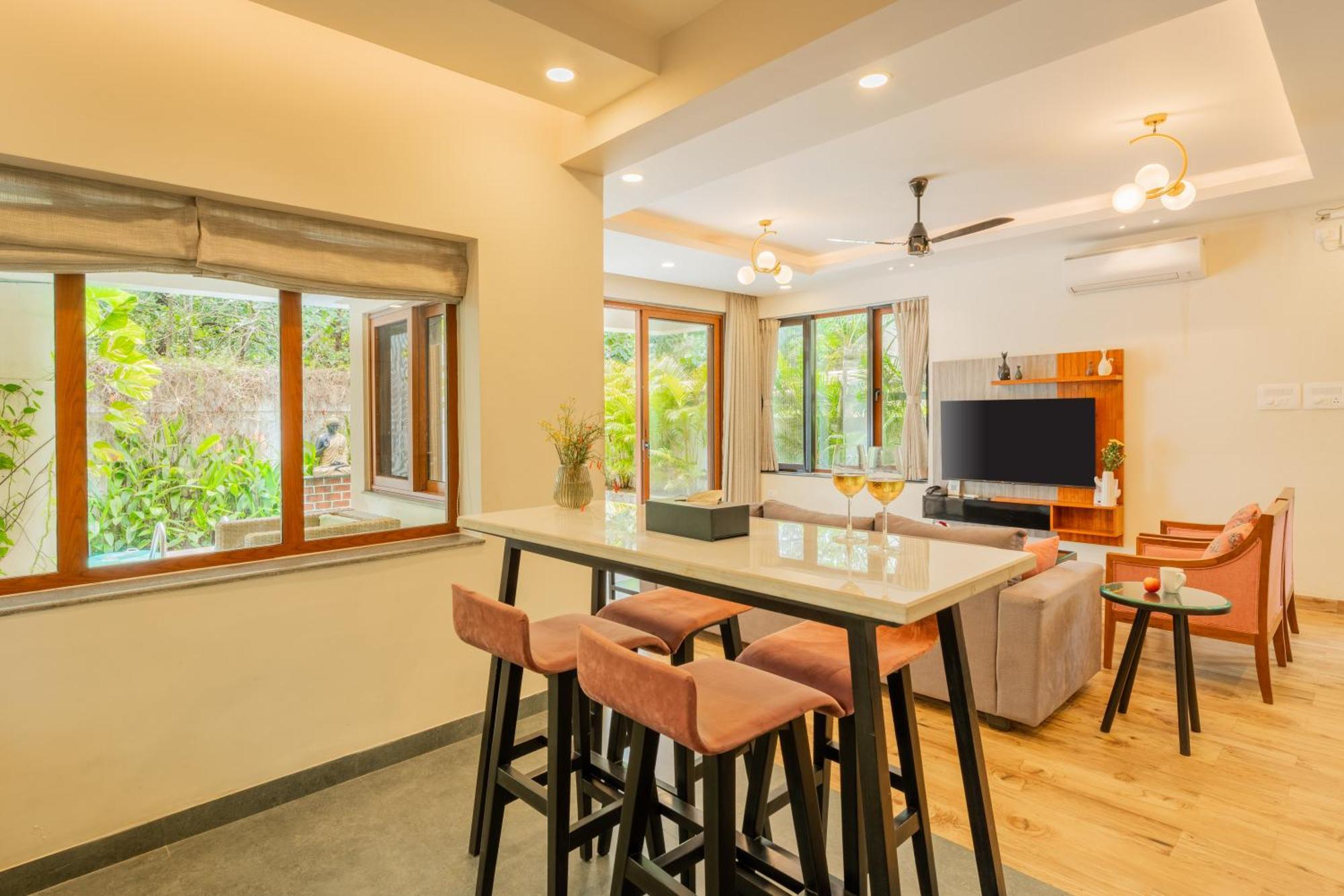 Elivaas 3 Bhk Pvt Pool & Bar - Villa Valerie Oxel المظهر الخارجي الصورة