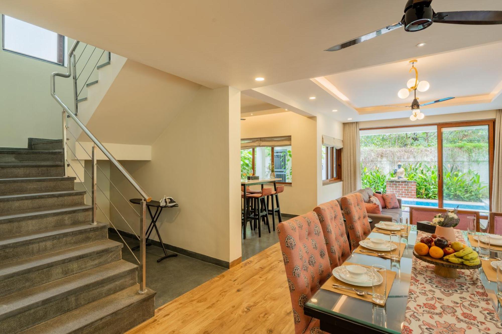 Elivaas 3 Bhk Pvt Pool & Bar - Villa Valerie Oxel المظهر الخارجي الصورة