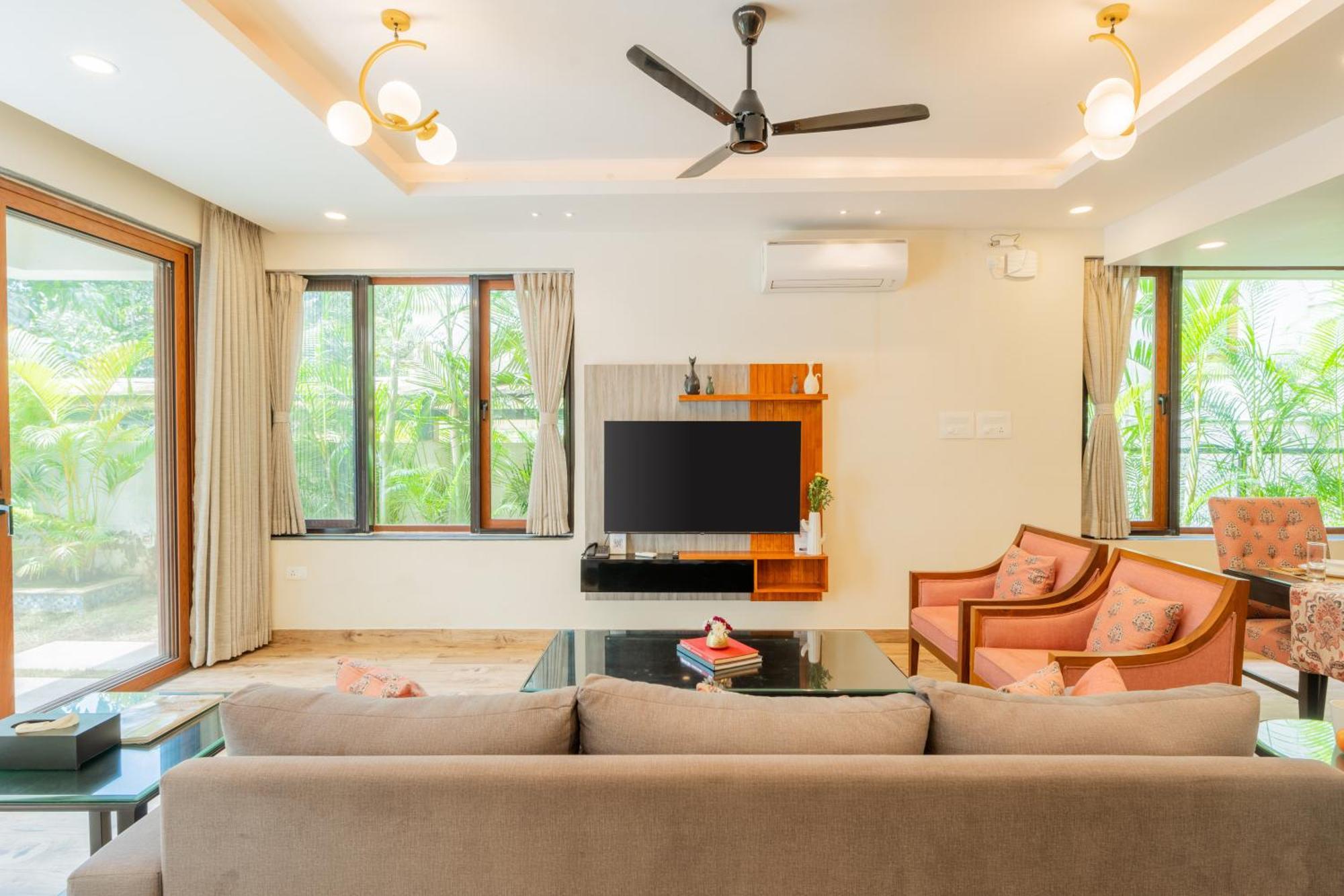 Elivaas 3 Bhk Pvt Pool & Bar - Villa Valerie Oxel المظهر الخارجي الصورة