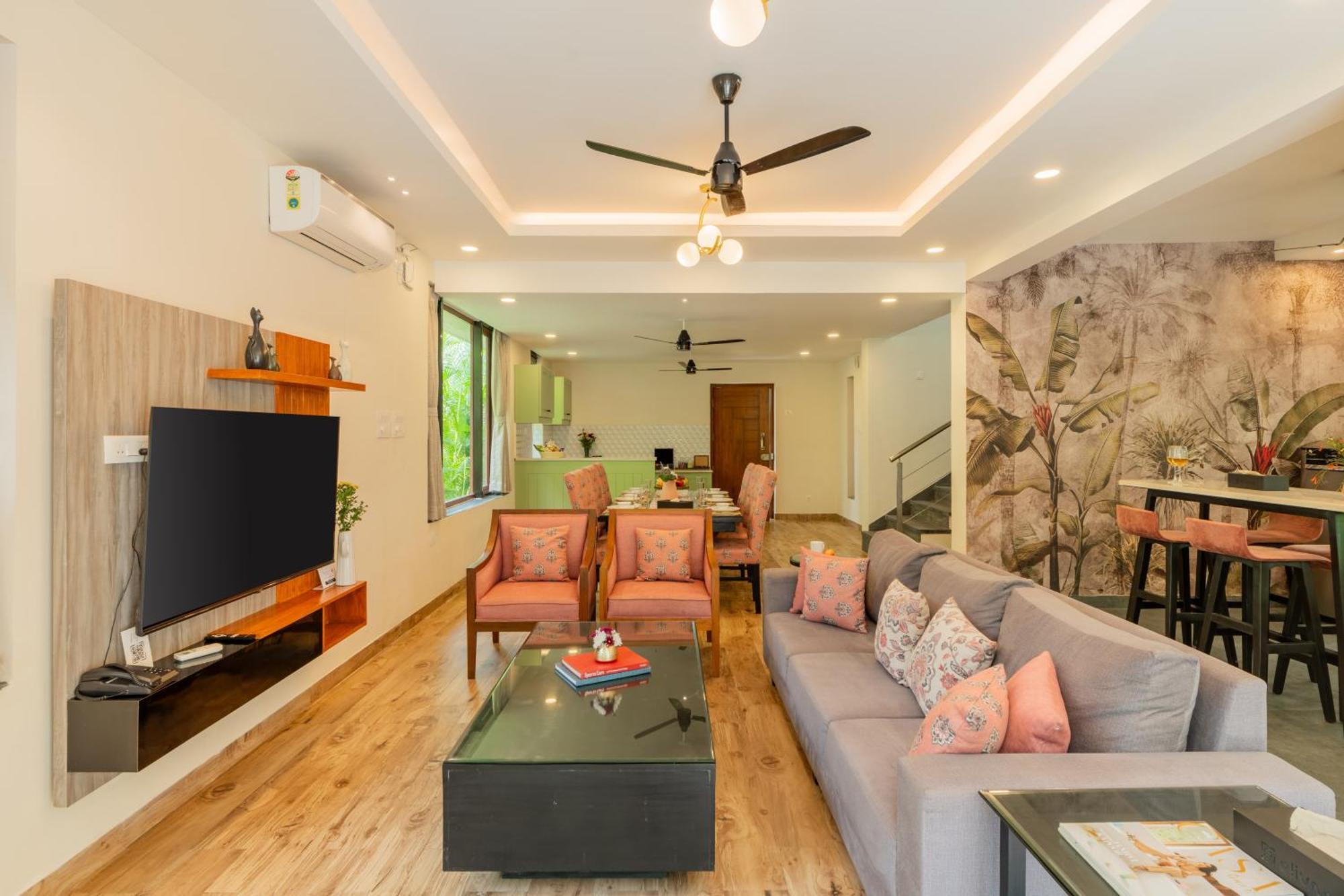 Elivaas 3 Bhk Pvt Pool & Bar - Villa Valerie Oxel المظهر الخارجي الصورة