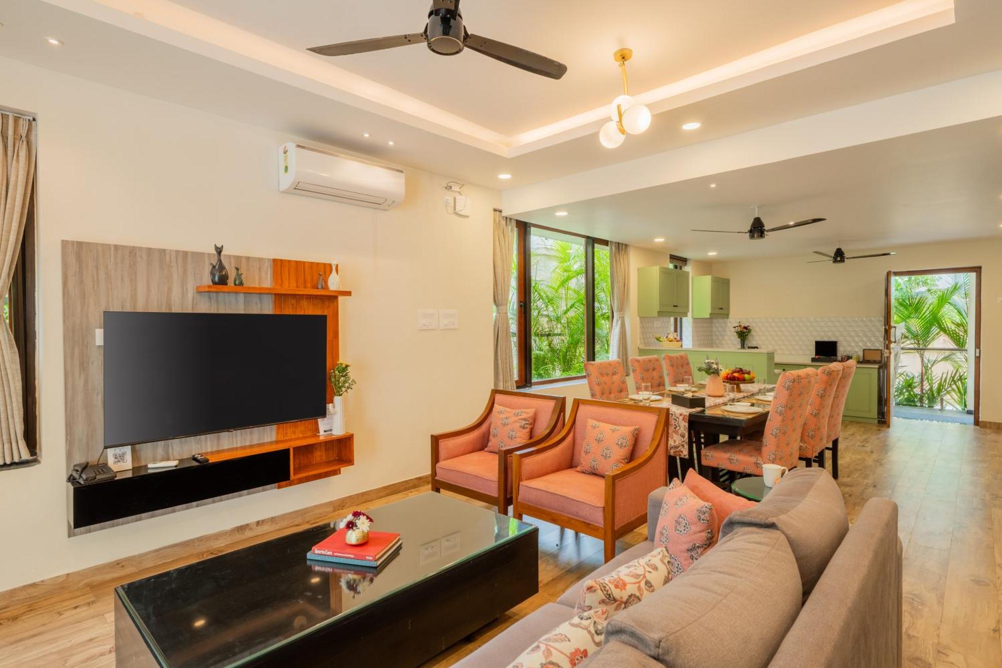 Elivaas 3 Bhk Pvt Pool & Bar - Villa Valerie Oxel المظهر الخارجي الصورة
