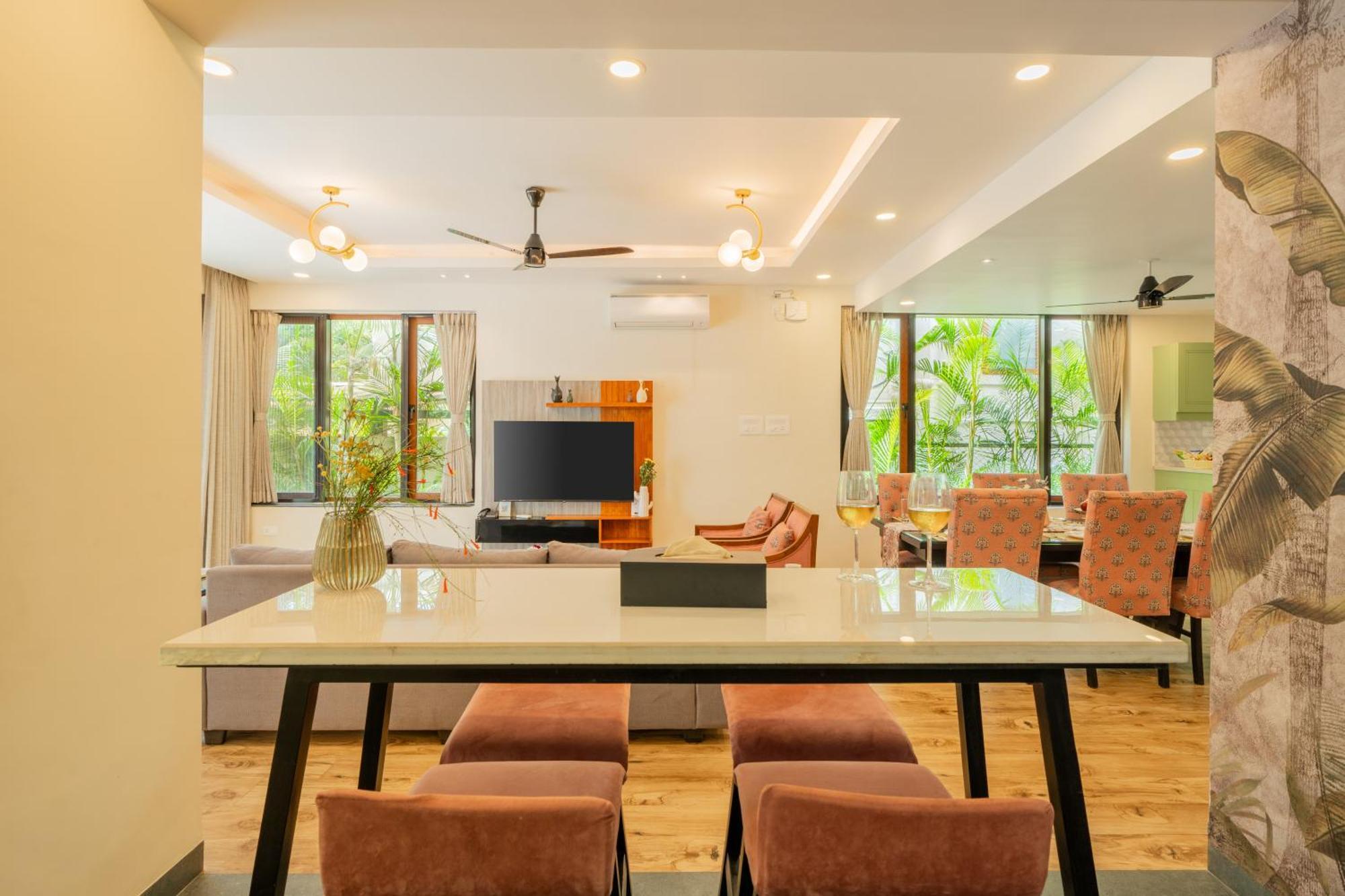 Elivaas 3 Bhk Pvt Pool & Bar - Villa Valerie Oxel المظهر الخارجي الصورة